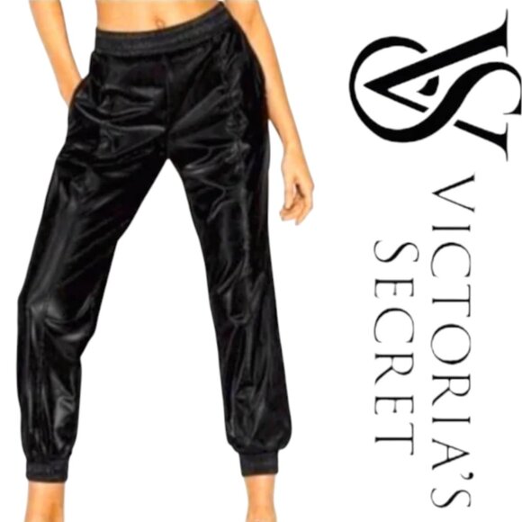 Victoria Secret Sport Faux Leather Joggers Women’s Size XS (loose fit) - Picture 1 of 15